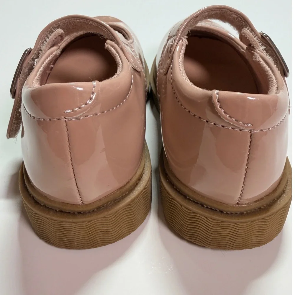 Rachel Shoes Mary Jane Girls Dressy Size 5 Pink Pantent Heart Glitter Lil Zandi